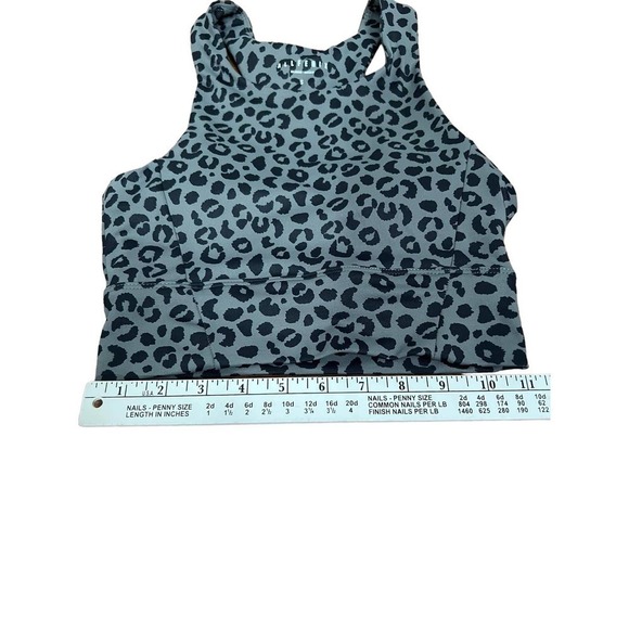 𝅺allfenix Leggings & Sports Bra Set Gray Black Leopard Size Small New With Tags - Picture 9 of 13